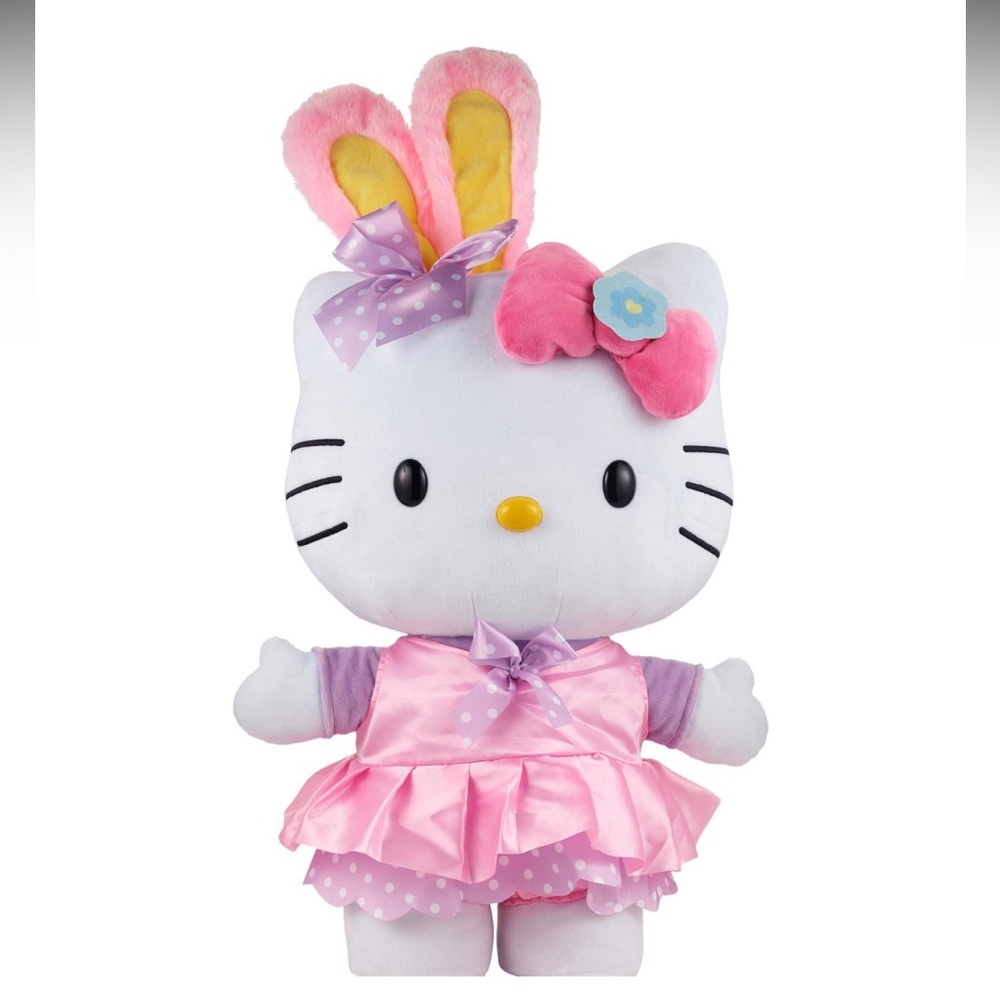Hello kitty Easter with bunny ears 2026 greeter large plush